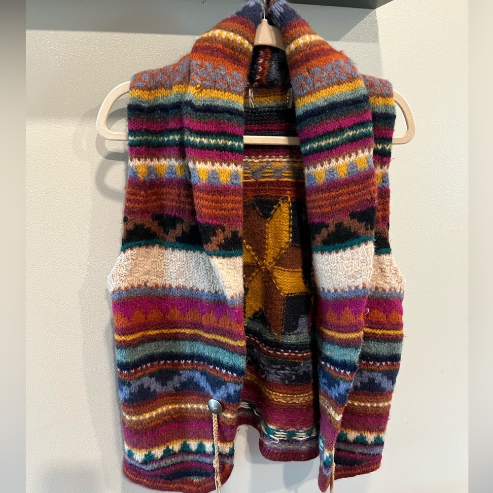 Aztec wool vest - Picture 2 of 2